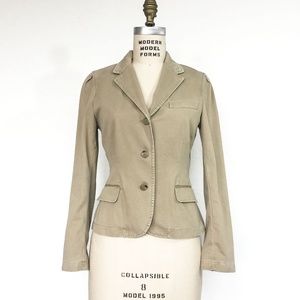 RALPH LAUREN RUGBY - Khaki Cotton Blazer